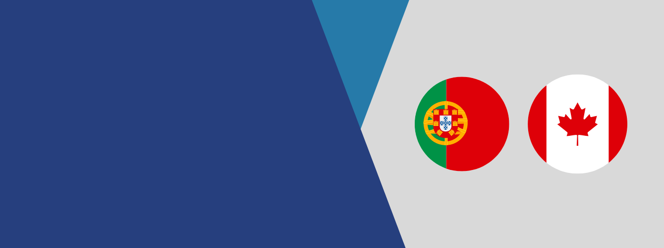 Portugal and Canada flags