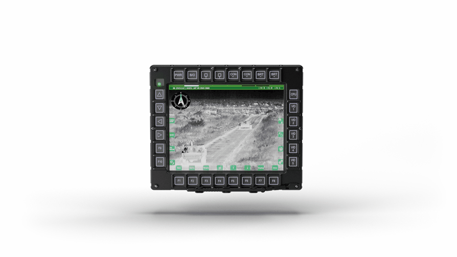 GD6010 Rugged Vehicle Display 360 GIF