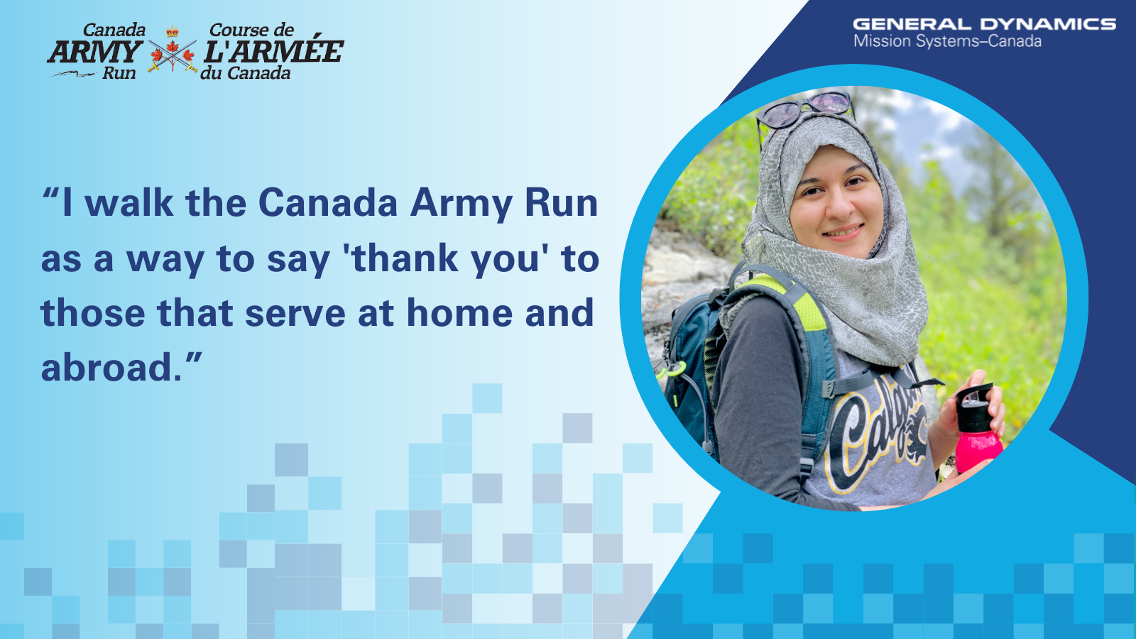 Colleague smiling while wearing athletic gear