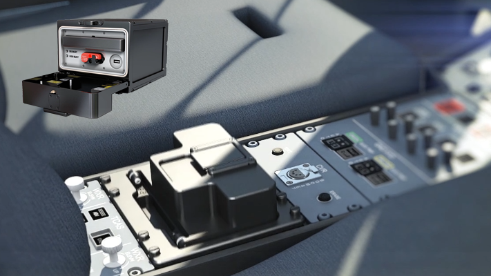 Cockpit console with Data Recorder