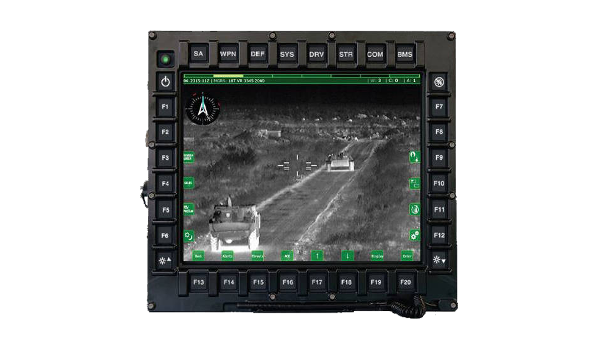 Screen with buttons and screen